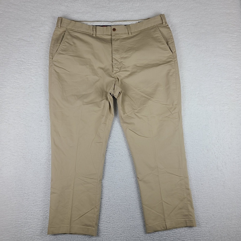Polo Golf Ralph Lauren Pants Mens 40x28 Beige Golf Classic Fit Chino‎ HEMMED